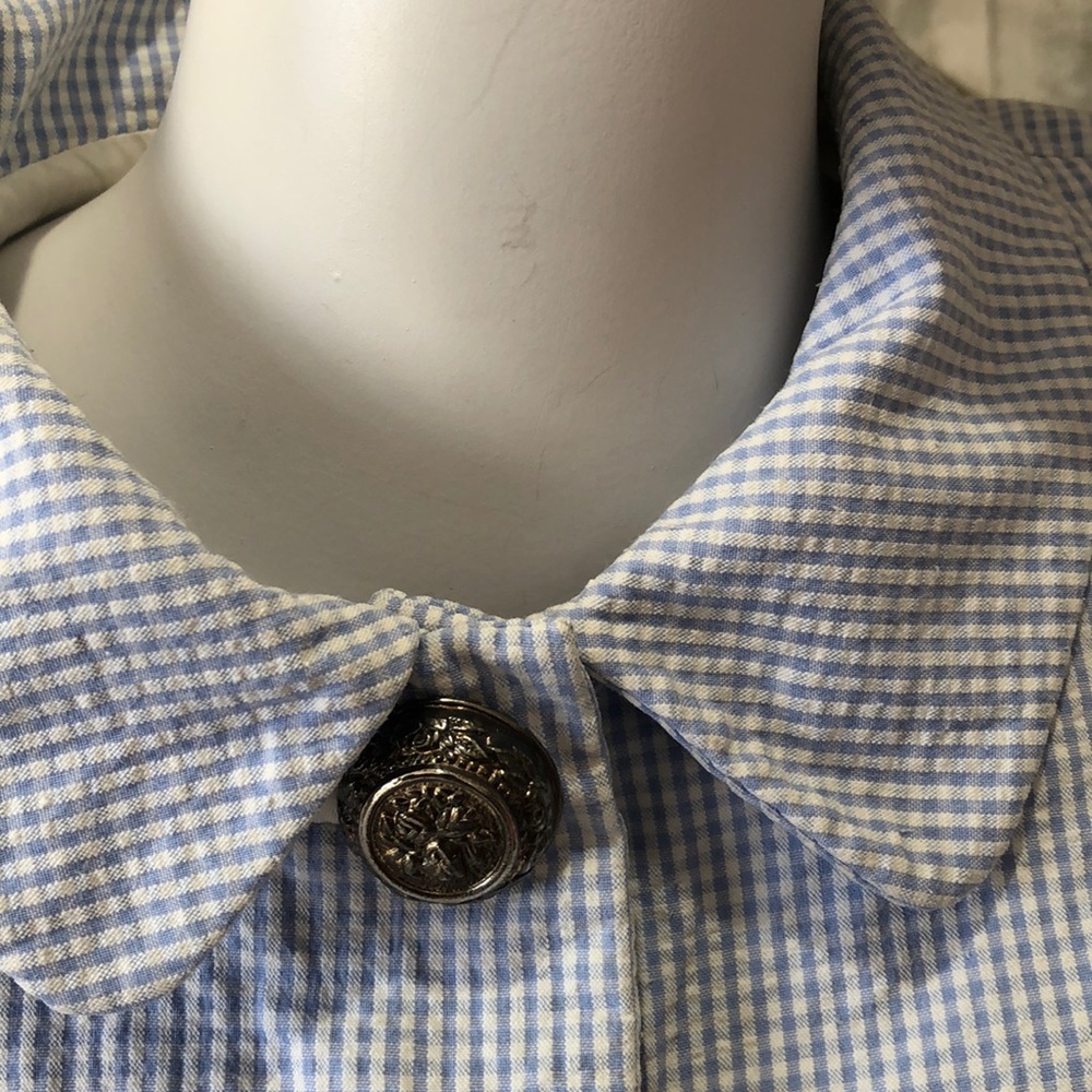 Versace Versus Gingham Button Down Jacket - image 5